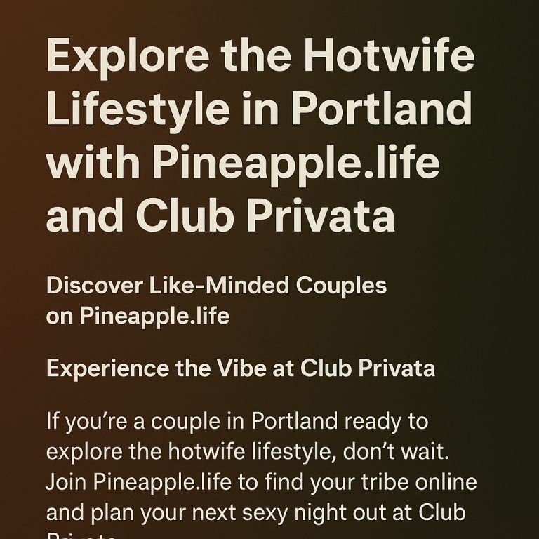 Portland Hotwife